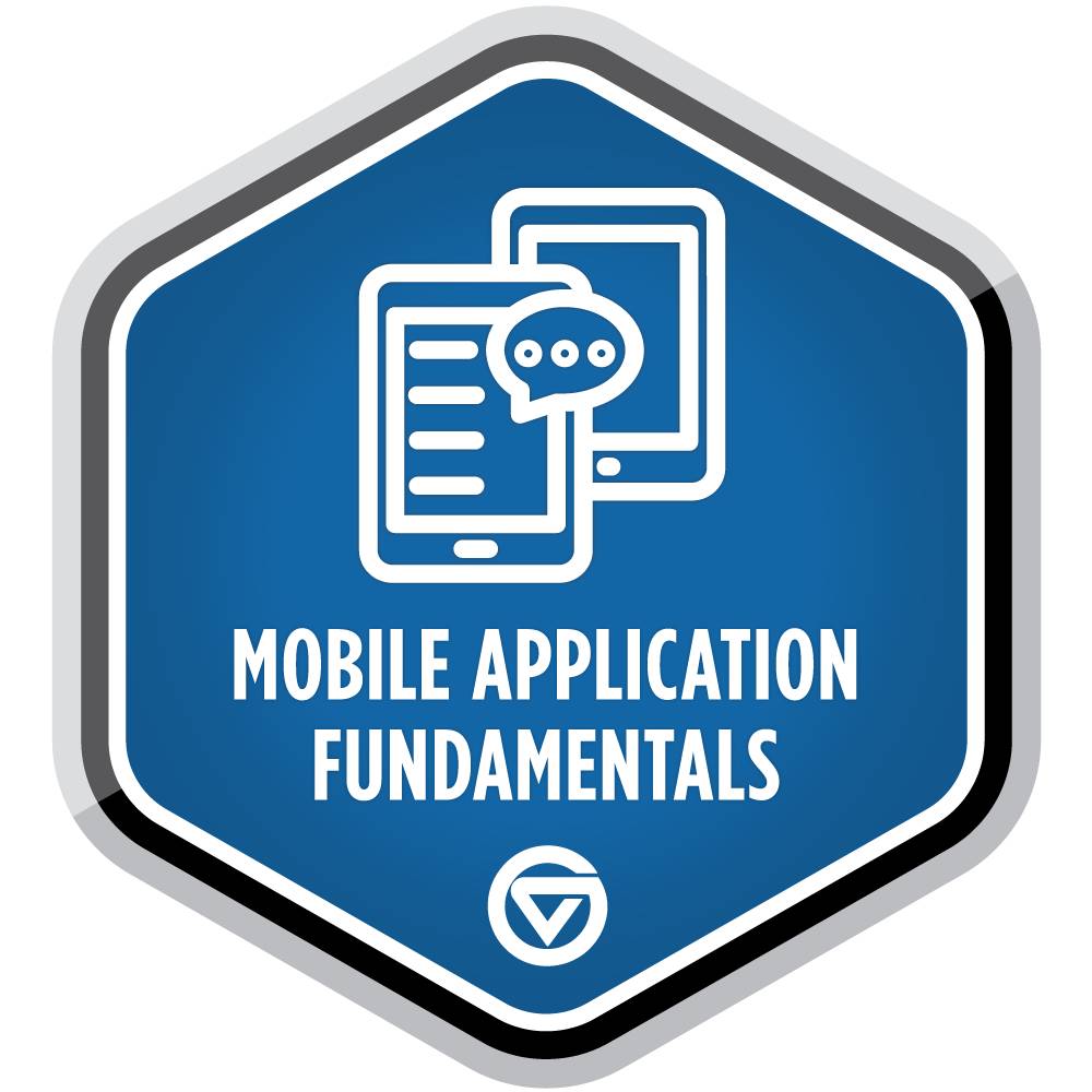 Mobile Application Fundamentals graduate badge.